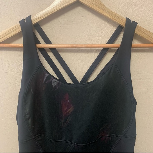 Lululemon Energy Tank in Midnight Iris Multi / Black Size 10 NWT New W1D56S - Picture 3 of 12